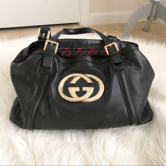 Black and gold gucci purse Clearance